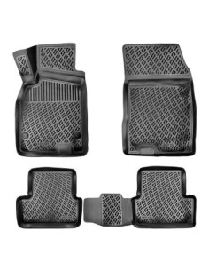 Rubber tray mat set for Renault Fluence 2009-