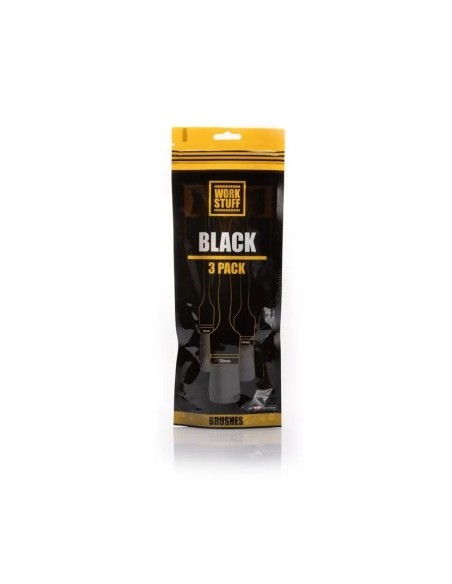 Detailing Brush Set Work Stuff Detailing Brush Black 3 pcs