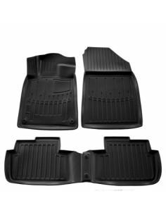 Rubber tray mat set for Peugeot 407 (2004-2011) Sedan