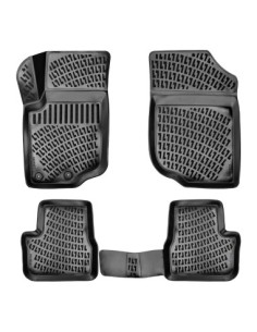 Rubber mat set type tray for Peugeot 207 2006-2014