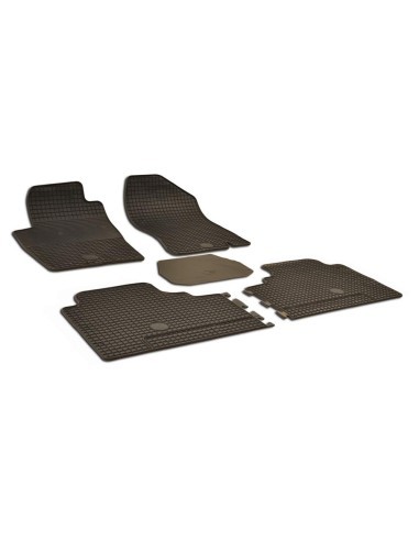 Rubber floor mats set fit for Nissan Navara,...
