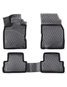 Rubber car mats set for Nissan Qashqai II (J11) 2013-2021