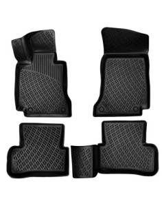 Rubber tray mat set for Mercedes C Class W205 2014-2021