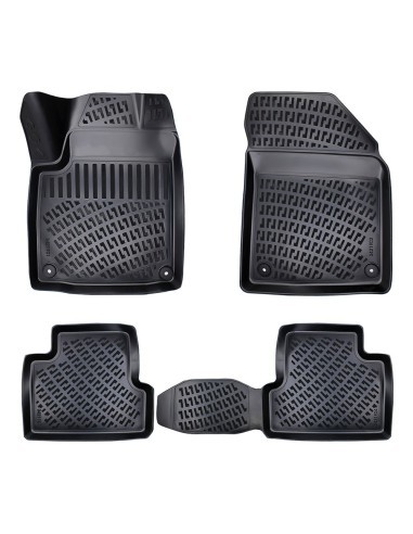 Umbrella Rubber Tray Type Car Mats Set for Jeep...