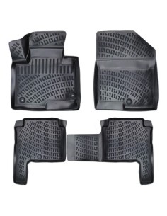 Rubber mat set type tray for Hyundai Santa Fe III 2012-2017