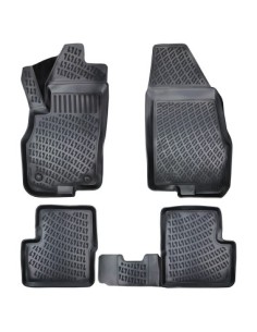 Rubber mat set type tray for Fiat Punto III 2005-2018