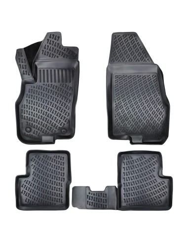 Rubber mat set type tray for Fiat Punto III...
