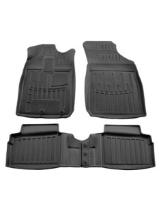 Rubber mat set type tray for Dacia Spring Electric 2021-