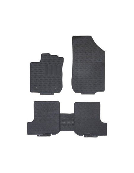 Rubber floor mat set for Dacia Logan (2013-2020)
