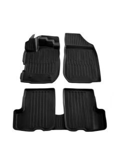 Rubber mat set type tray for Dacia Logan II (2012-2020)