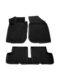 Rubber mat set type tray for Dacia Duster 4WD (2015-2018)