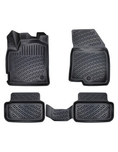 Rubber mat set type tray for Dacia Sandero III...