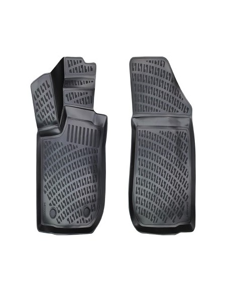 Rubber mat set type tray for Dacia Logan II Mcv (Front) 2012-