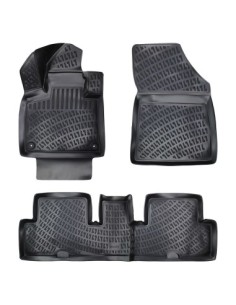 Rubber tray mat set for Citroen C4 Picasso II 2013-