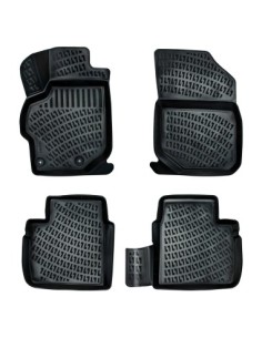 Rubber tray-type car mats set for Citroen C-Elysee II 2013-