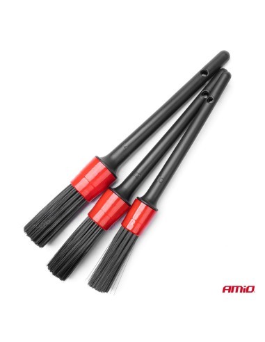 Set pensule detailing, Amio Detailing Brush, 3 buc