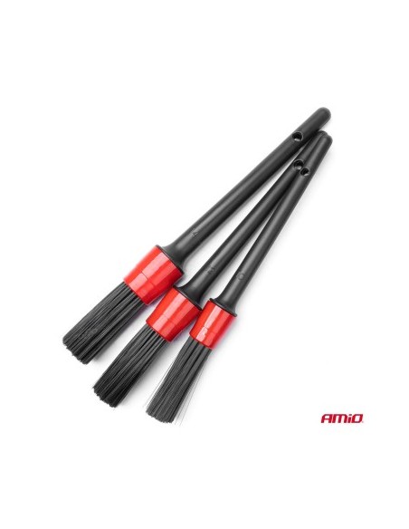Set pensule detailing, Amio Detailing Brush, 3 buc
