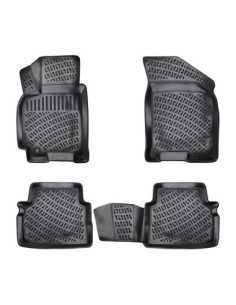 Rubber mat set type tray for Chevrolet Aveo I 2002-2011