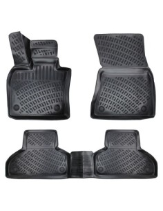 Rubber tray-style car mats set for BMW X5 F15 2013-2018