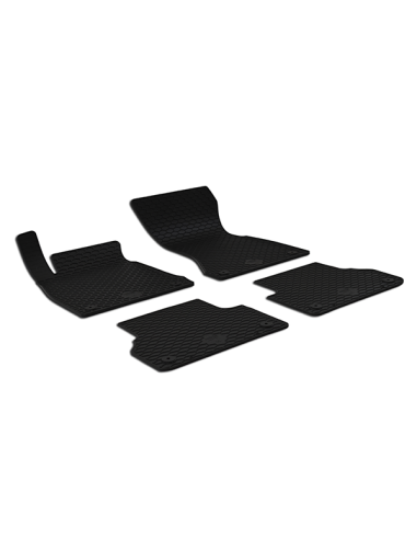 Rubber tray mat set for Audi A4 (B9) (2015-),...