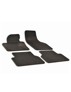 Rubber tray-type car mats set for Audi Q3 (2011-2018)