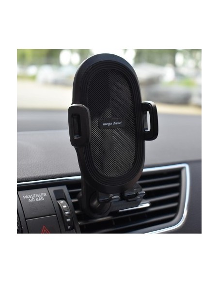 Expandable car phone holder 55-105mm with vent grille attachment