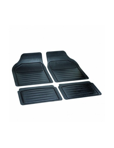 Set of 4 universal rubber mats "PERFECT" Black Bottari