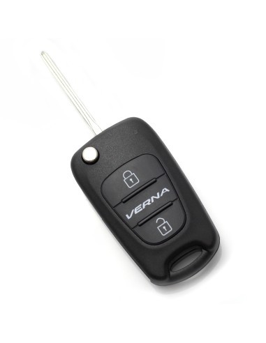 Folding Key Case, 2 Buttons for Hyundai Verna