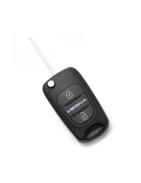 Folding Key Case, 2 Buttons for Hyundai Verna