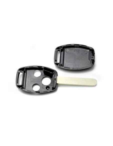 Key Case, 3 Buttons (with Chip Socket) Compatible with Honda