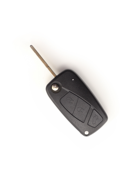 Key case type knife, 3 buttons for Fiat black