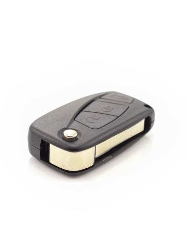 Key case type knife, 3 buttons for Fiat black