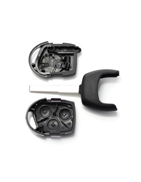 Key Case 3 Buttons (with Battery Holder) for Ford Focus