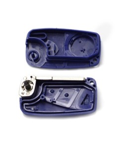 Folding Key Case, 2 Buttons for Fiat Blue 2