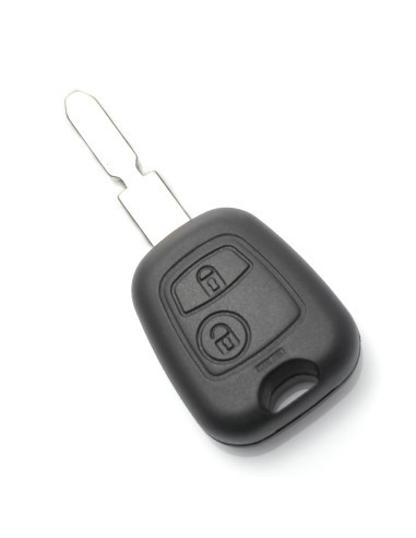 Kulcs ház 2 gombbal Citroen/Peugeot számára