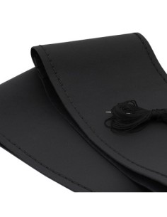 Husa Volan Din Piele Naturala Cu Snur Negru 37-39 cm