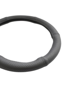 Black Perforated Natural Leather Steering Wheel Cover... 2