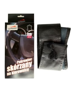Leather Steering Wheel Cover With Black String Carpassion...