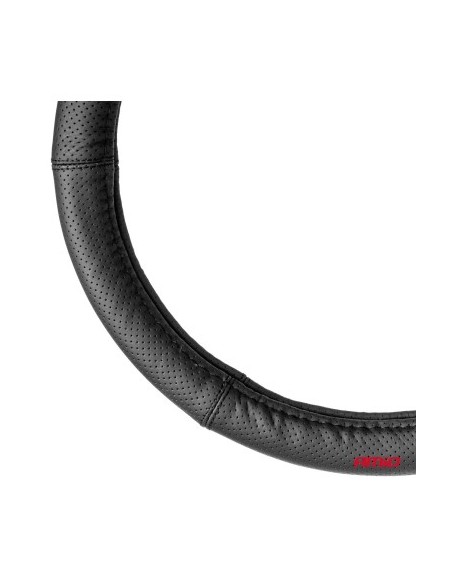 Amio Perforated Leather Steering Wheel Cover 37-39 cm Black