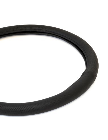 Perforated Black Eco-Leather Steering Wheel...
