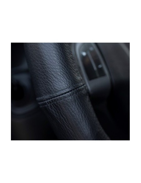Natural Leather Steering Wheel Cover Carpassion 44-46 cm