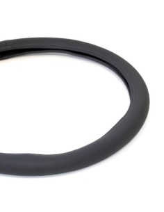 Gray Perforated Eco-Leather Steering Wheel Cover 44-48 cm 2