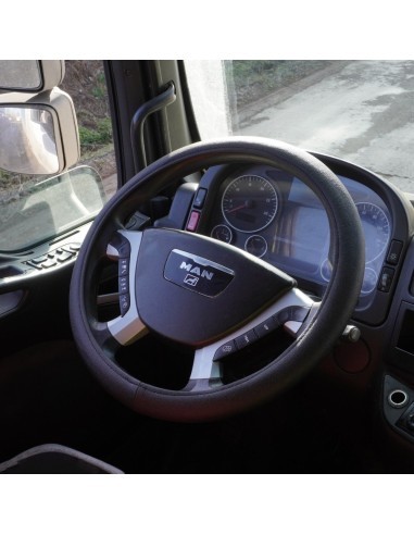 Gray Perforated Eco-Leather Steering Wheel...