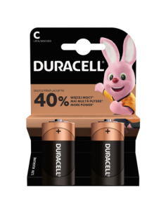 Duracell R14 Basic C/LR14 alkaline batteries 1.5V 2pcs