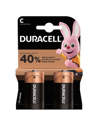 Duracell R14 Basic C/LR14 alkaline batteries...