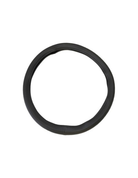 Husa Volan Din Piele Ecologica Perforata Negru 44-48 cm