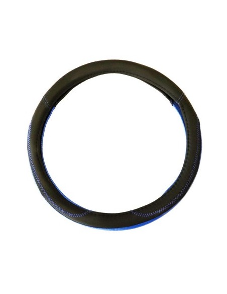Eco Leather Steering Wheel Cover Blue 37-39 cm