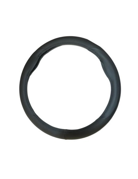 Eco Leather Steering Wheel Cover Black 37-39 cm
