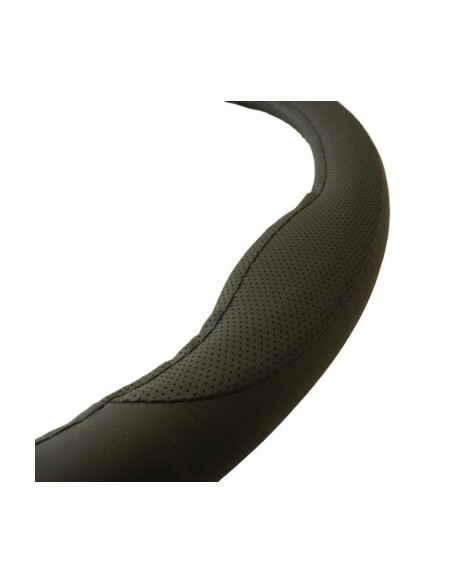 Eco Leather Steering Wheel Cover Black 37-39 cm