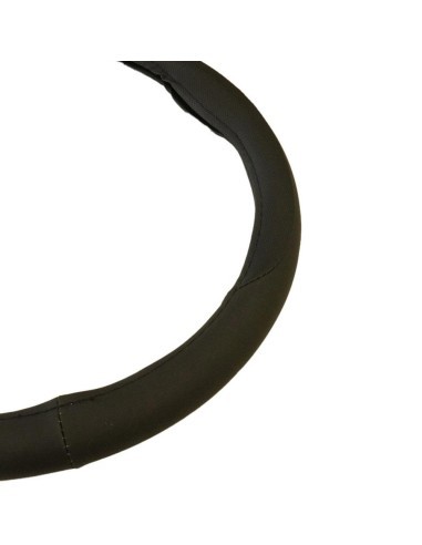 Eco Leather Steering Wheel Cover Black 37-39 cm